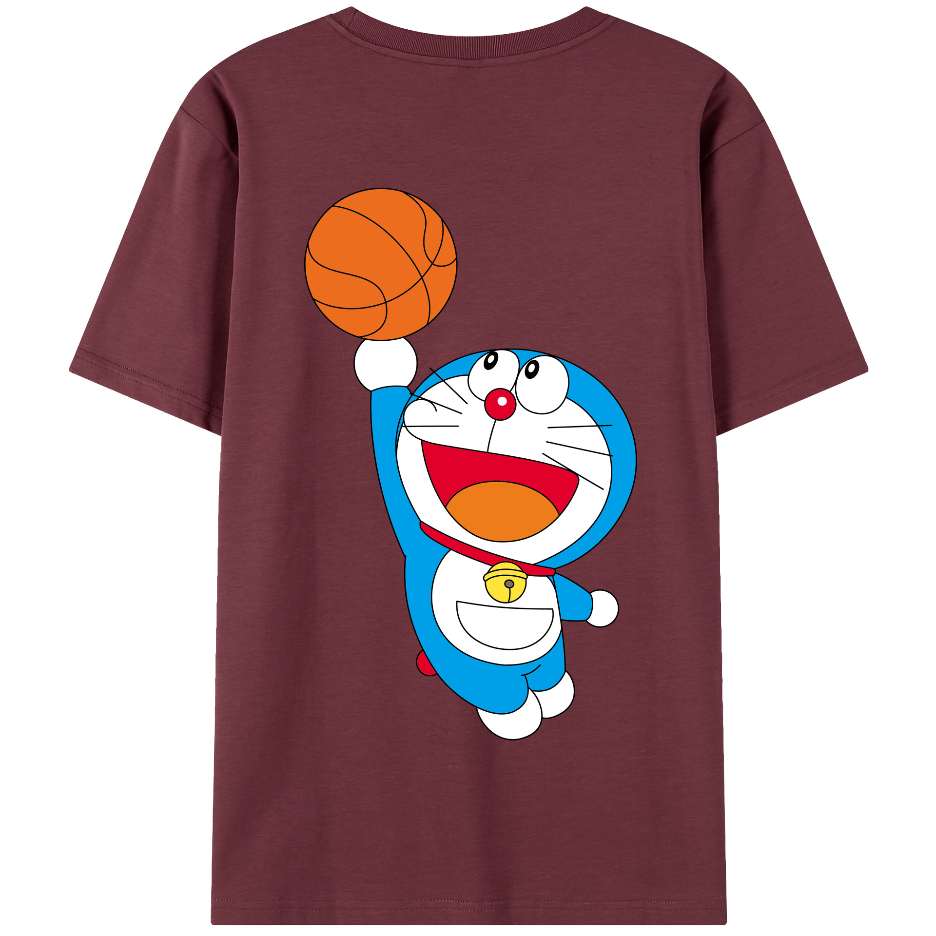 （画像用） ドラえもん Doraemon 綿100％半袖Tシャツ（背面プリント）